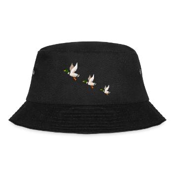 Flying Ducks - Bucket Hat - black - Front - Lela (165cm)