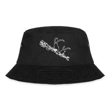 Steinböcke - Bucket Hat - Schwarz - Vorne - Lela (165cm)