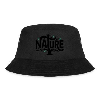 Natur - Cooles natürliches Logo - Bucket Hat - Schwarz - Vorne - Lela (165cm)