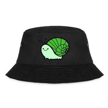 schnecke 02 - Bucket Hat - Schwarz - Vorne - Lela (165cm)