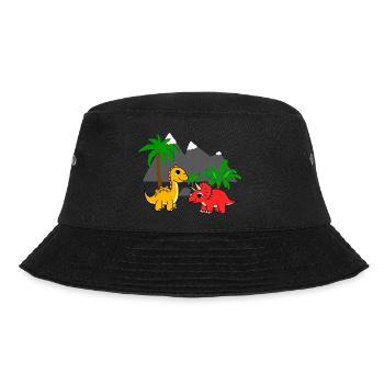 Dino Welt - Bucket Hat - Schwarz - Vorne - Lela (165cm)