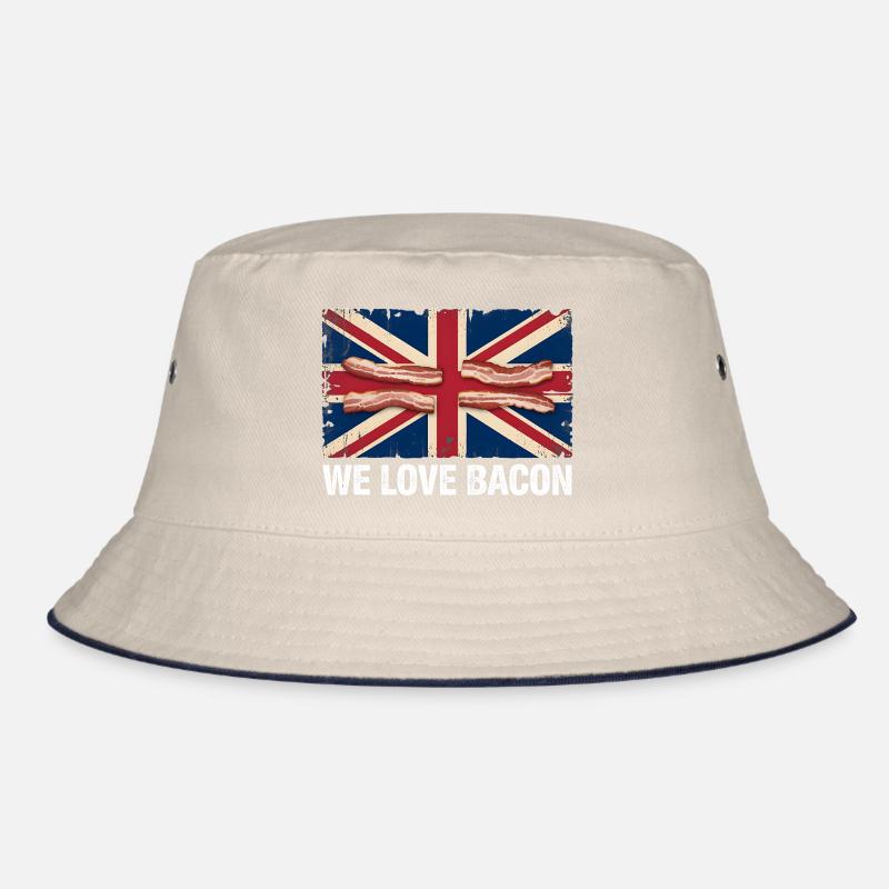 We Love Bacon UK Meme Bucket Hat
