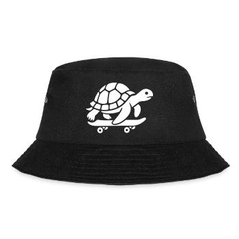 Minimalist Turtle Skateboard Skateboard - Bucket Hat - black - Front - Lela (165cm)