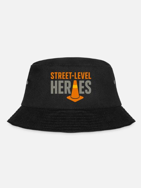 Straßenbauteam Asphalt Betonmannschaft - Bucket Hat - Schwarz