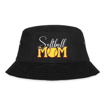 Softball Mama Emblem - Bucket Hat - Schwarz - Vorne - Lela (165cm)
