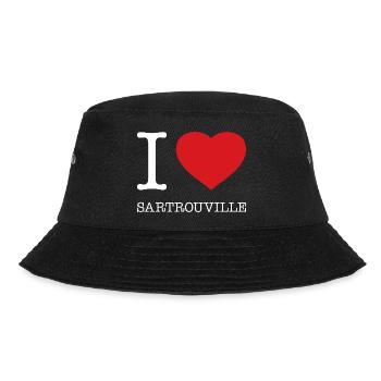 I love Satrouville - Bucket Hat - black - Front - Lela (165cm)