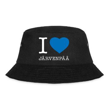 I love Järvenpää - Bucket Hat - black - Front - Lela (165cm)