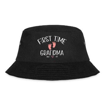 Grandma-to-be for the first time - Bucket Hat - black - Front - Lela (165cm)
