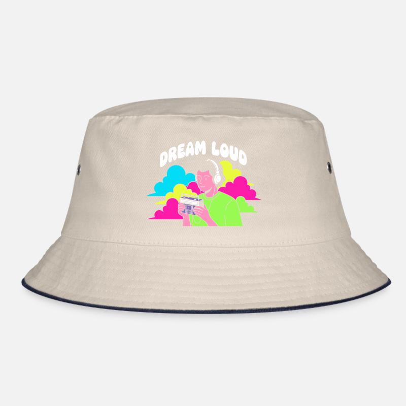 Dream Loud Neon Vibes Bucket Hat