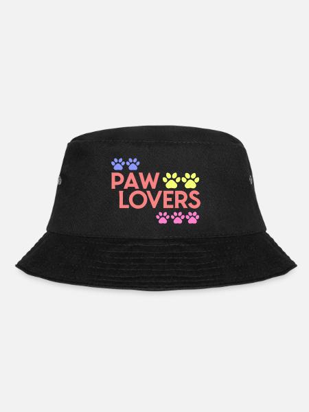 Rainbow Paw Liebhaber - Bucket Hat - Schwarz