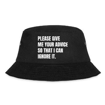 please give me your advice so that I can Ignore - Bucket Hat - Schwarz - Vorne - Lela (165cm)