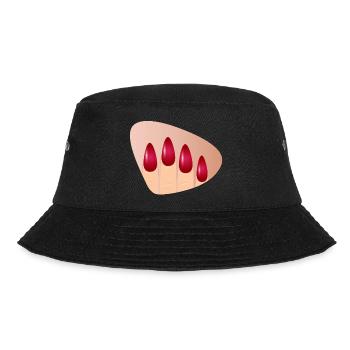 Des ongles rouges élégants au look brillant - Bob - noir - Devant - Lela (165cm)