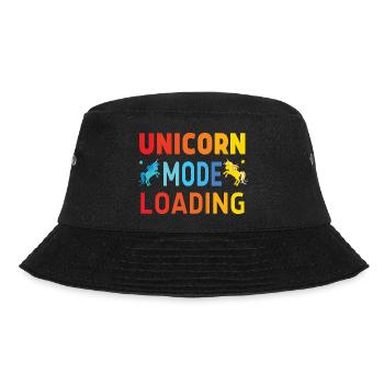 Unicorn mode loading - Bucket Hat - Schwarz - Vorne - Lela (165cm)