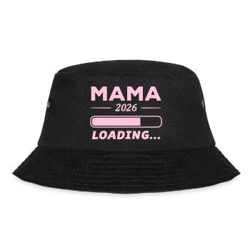 Mama 2026 Loading... - Bucket Hat - Schwarz - Vorne - Lela (165cm)