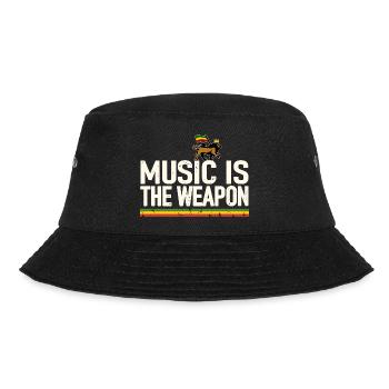 Reggae Music - Bucket Hat - Schwarz - Vorne - Lela (165cm)