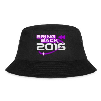 Bring 2016 Throwback Internet-Nostalgie zurück - Bucket Hat - Schwarz - Vorne - Lela (165cm)