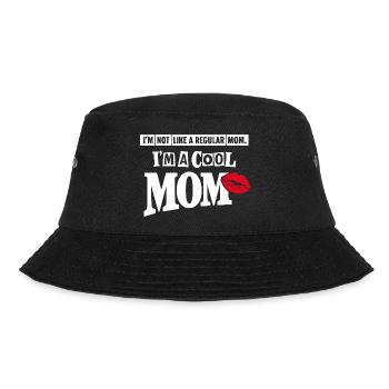 Cool Mom Shirt – Funny Kiss Mothers Day Gift - Bucket Hat - black - Front - Lela (165cm)