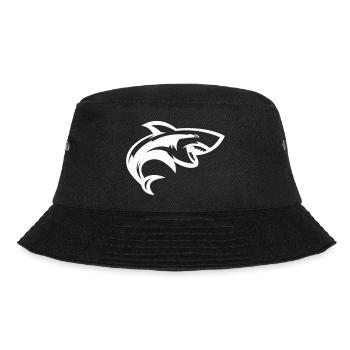 Stilisierter Hai-Kopf - Bucket Hat - Schwarz - Vorne - Lela (165cm)