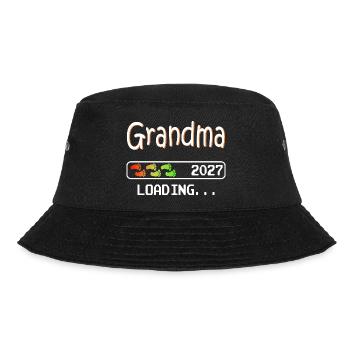Grandma-to-be 2027 loading future grandmother - Bucket Hat - black - Front - Lela (165cm)