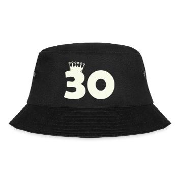 30_krone - Bucket Hat - Schwarz - Vorne - Lela (165cm)