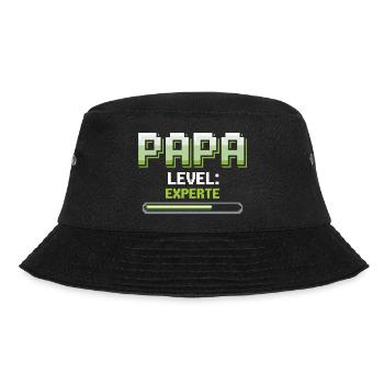 Papa Level Up Expert Gaming - Bucket Hat - black - Front - Lela (165cm)