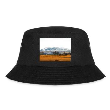 Snowy Mountain Fieldscape in Iceland - Bucket Hat - black - Front - Lela (165cm)