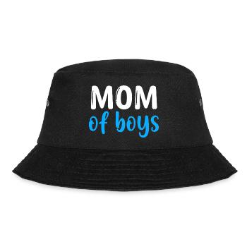 Mom of Boys - Best Mom - Mothers Day - Bucket Hat - black - Front - Lela (165cm)