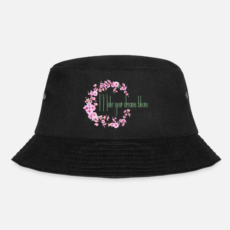 Lass deinen Traum erblühen - Bucket Hat - Schwarz