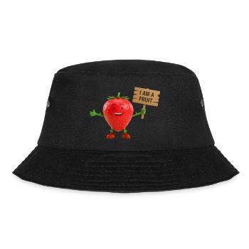 Strawberry with a sign - Bucket Hat - black - Front - Lela (165cm)