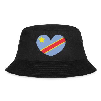 Drapeau du cœur du Congo - Bob - noir - Devant - Lela (165cm)