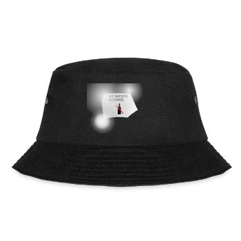 Nie Wieder Alkohol Flaschen-Symbol - Bucket Hat - Schwarz - Vorne - Lela (165cm)