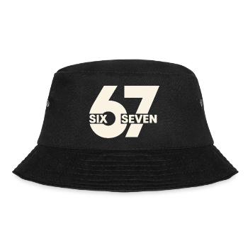 67 Six Seven – Urban Typografie - Bucket Hat - Schwarz - Vorne - Lela (165cm)
