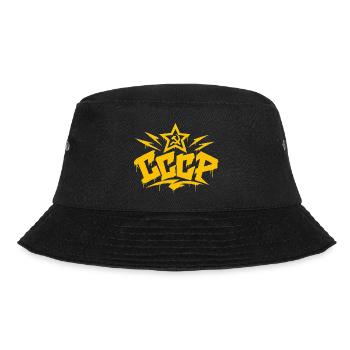CCCP - Soviet Union - Sowjetunion - UdSSR - Bucket Hat - Schwarz - Vorne