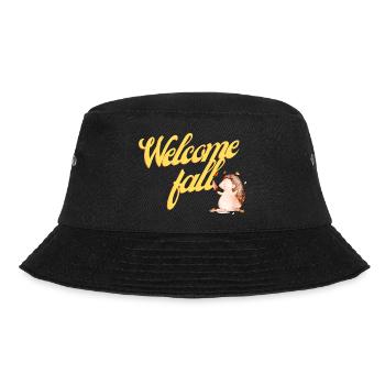 Willkommen im Herbst - Bucket Hat - Schwarz - Vorne