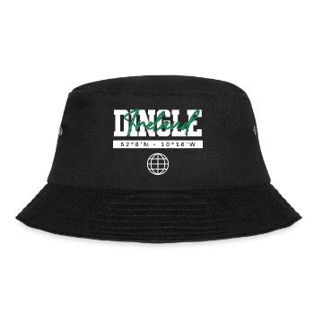Dingle Irland Koordinaten Reise Souvenir - Bucket Hat - Schwarz - Vorne