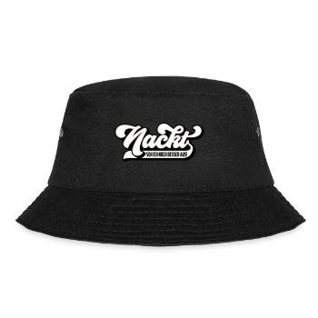 Farben änderbar | Nackt seh ich noch besser aus - Bucket Hat - Schwarz - Vorne - Lela (165cm)