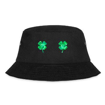 Shamrock Boobs Tie Dye Irish Boobies St Patricks - Bucket Hat - black - Front - Lela (165cm)