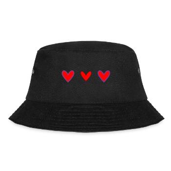 MAMA. MUTTERTAG. SCHÖNEN MUTTERTAG. FEST - Bucket Hat - Schwarz - Vorne - Lela (165cm)