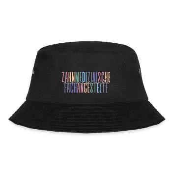 examinierte Zahnmedizinische Fachangestellte - Bucket Hat - Schwarz - Vorne - Lela (165cm)