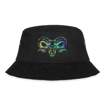Widder Sternzeichen Horoskop - Bucket Hat - Schwarz - Vorne - Lela (165cm)