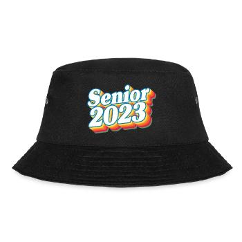 Senior Class Of 2023 Retro Graduation Party Geschenk - Bucket Hat - Schwarz - Vorne - Lela (165cm)