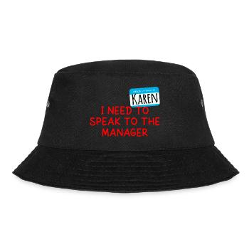 Ich muss mit dem Manager sprechen - Karen Halloween - Bucket Hat - Schwarz - Vorne - Lela (165cm)