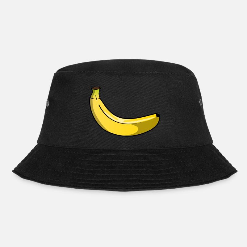 Banane - Bucket Hat - Schwarz