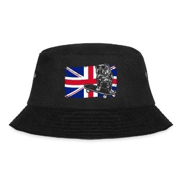 ENGLISH BULLDOG Union Jack Flag Dogs Wilsigns - Bucket Hat - black - Front - Lela (165cm)