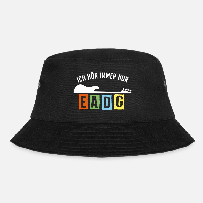 EADG bass notes for bass lovers - Bucket Hat - black
