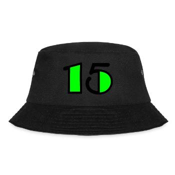 15. 15 YEARS. 15th ANNIVERSARY. BIRTHDAY 15 YEARS. - Bucket Hat - black - Front - Lela (165cm)