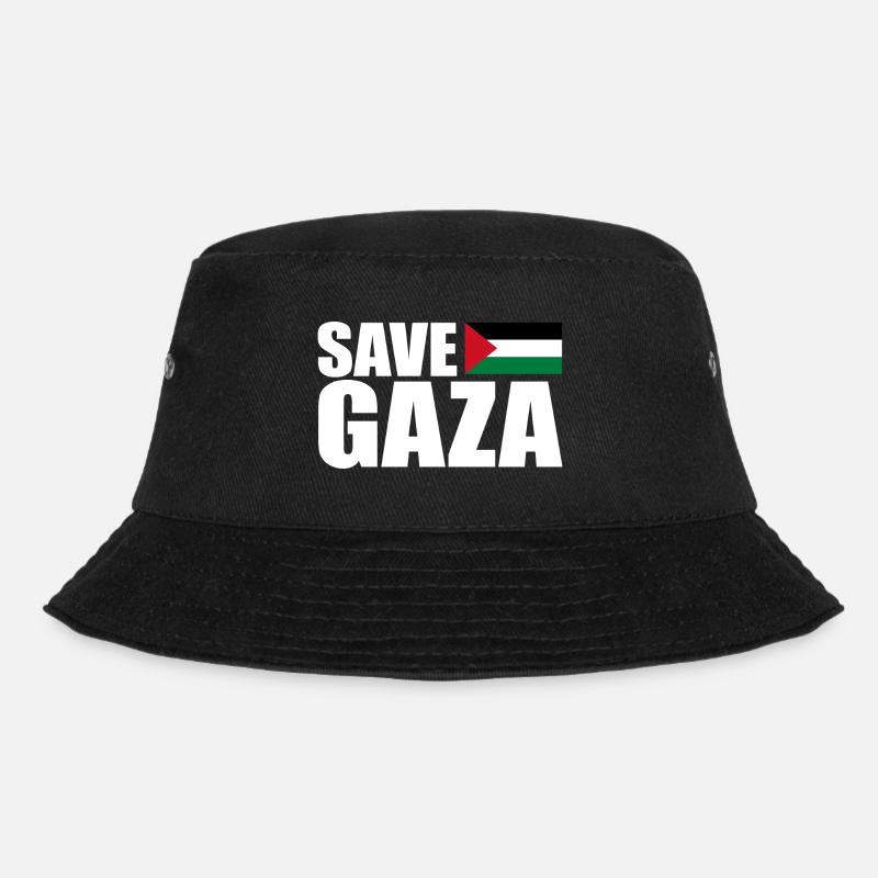 Save gaza - Bucket Hat - black