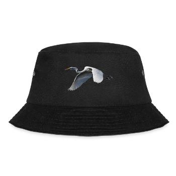 Kranich - Bucket Hat - Schwarz - Vorne - Lela (165cm)