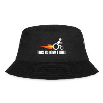 Wheelchair Disability - Wheelchair T-Shirt - Bucket Hat - black - Front - Lela (165cm)