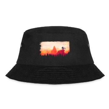 downhill in the sunset - Bucket Hat - Schwarz - Vorne - Lela (165cm)